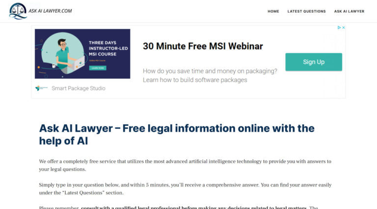 Read more about the article Ask AI Lawyer