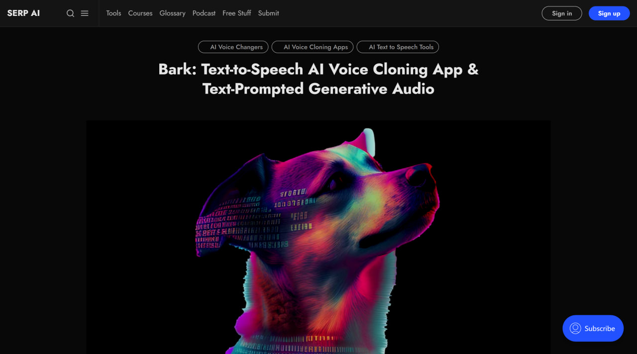 You are currently viewing BARK Voice Cloning App