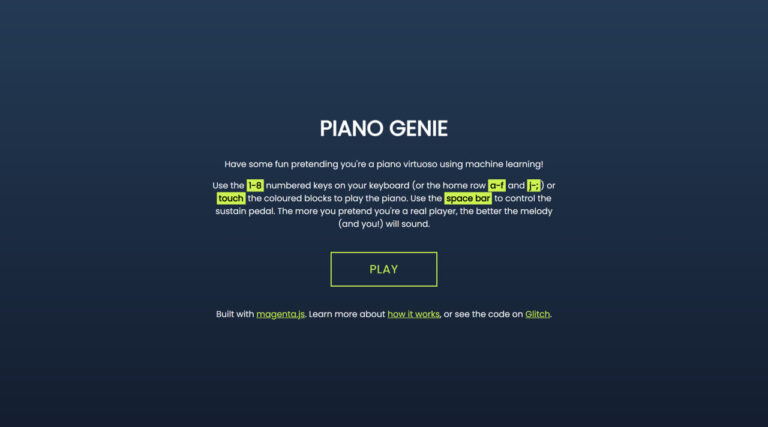 Read more about the article Piano Genie