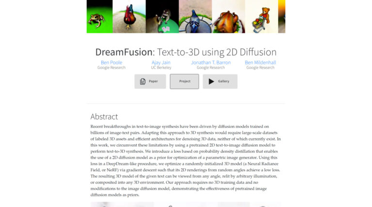 Read more about the article DreamFusion