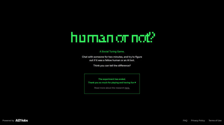 Read more about the article Human or Not